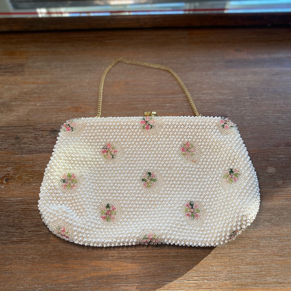 Vintage handmade beaded purse